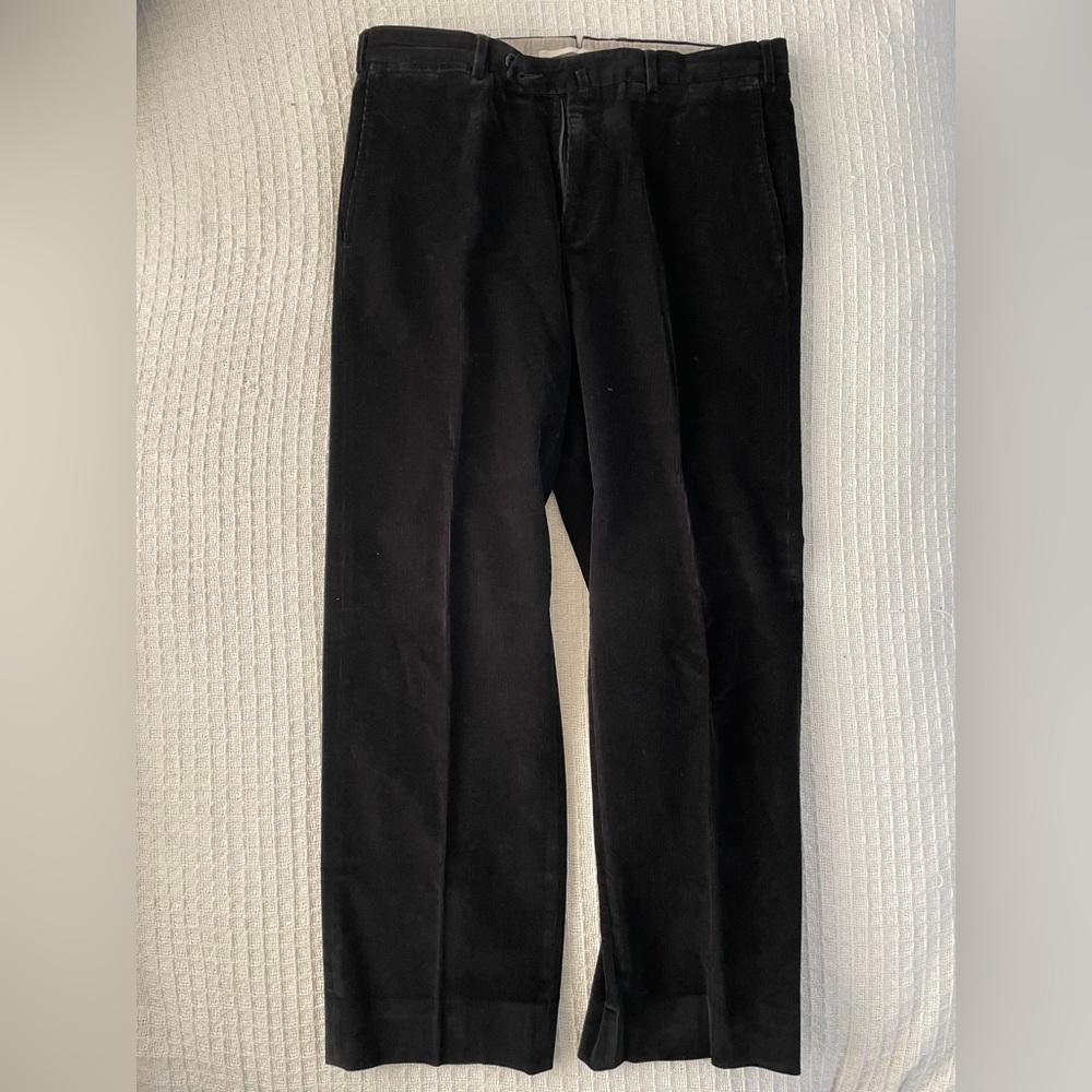Ermenegildo Zegna Black Corduroy Pants